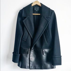 Alexander Wang wool and leather jacket